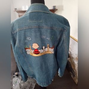 Jean vintage snoopy jacket